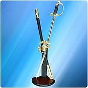 US Marine Corps Commemorative Saber and Sword Display Stand